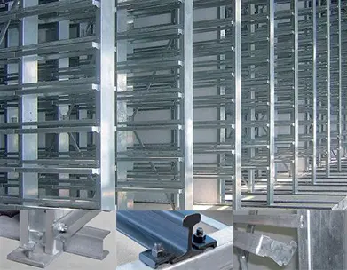 Ziegelmaschine mit Rack -Wartungssystem
